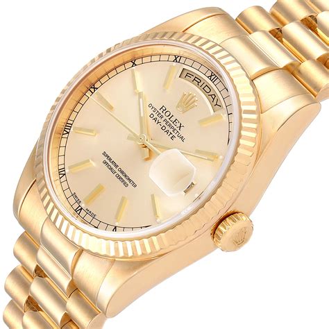 rolex 36mm yellow gold.